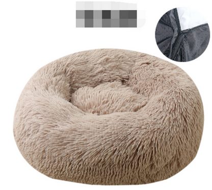 Pet Dog Bed Comfortable Donut Cuddler / Lit pour chat ou chien confortable