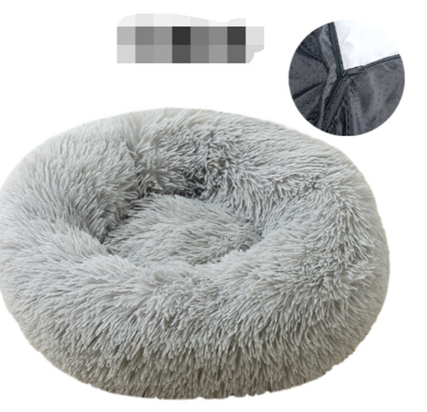 Pet Dog Bed Comfortable Donut Cuddler / Lit pour chat ou chien confortable