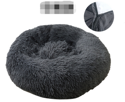 Pet Dog Bed Comfortable Donut Cuddler / Lit pour chat ou chien confortable