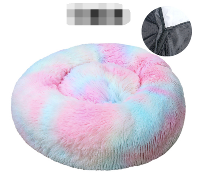 Pet Dog Bed Comfortable Donut Cuddler / Lit pour chat ou chien confortable