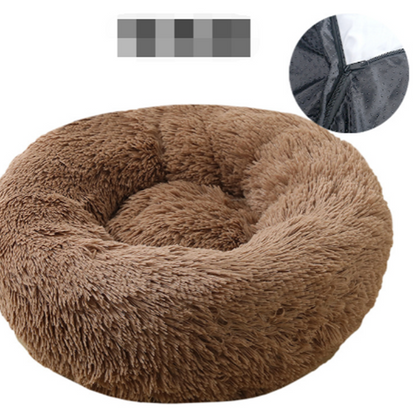 Pet Dog Bed Comfortable Donut Cuddler / Lit pour chat ou chien confortable