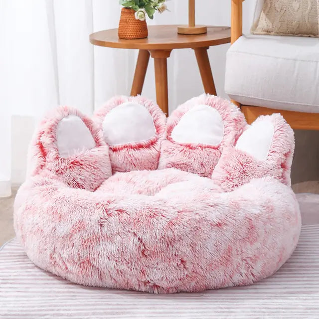 Pet Bear Paw Shape House Bed / Lit pour chien lavable et confortable