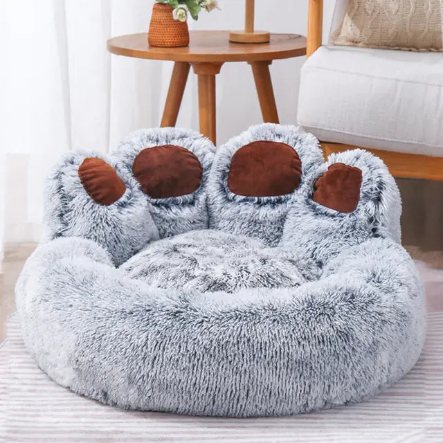 Pet Bear Paw Shape House Bed / Lit pour chien lavable et confortable