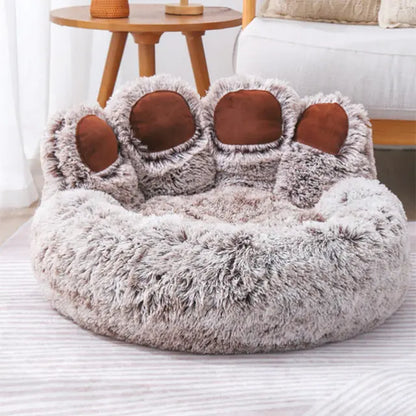 Pet Bear Paw Shape House Bed / Lit pour chien lavable et confortable