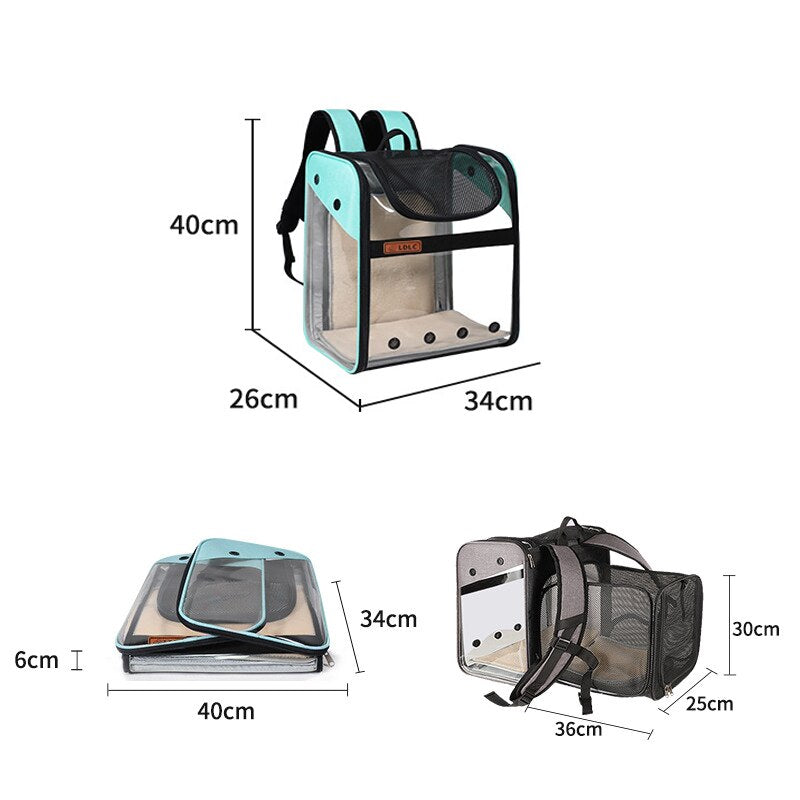 Pet Expandable Backpack / Sac à dos extensible pour votre animal