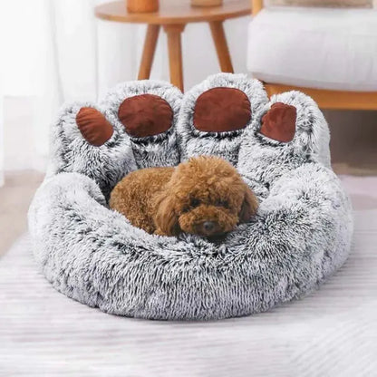 Pet Bear Paw Shape House Bed / Lit pour chien lavable et confortable