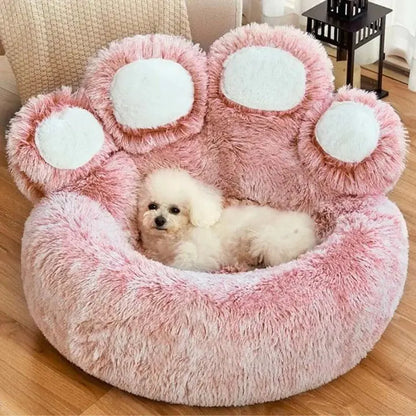 Pet Bear Paw Shape House Bed / Lit pour chien lavable et confortable